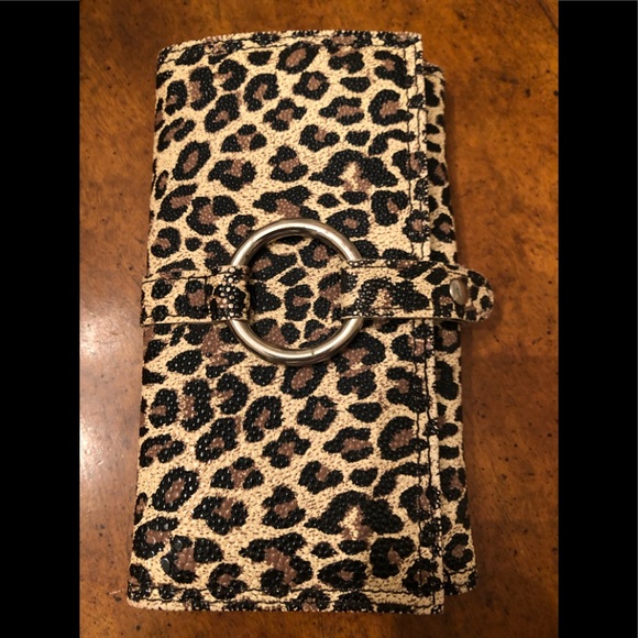 Charming Charlie Jewelry - LEOPARD PRINT WALLET PURSE JEWELRY CASE / HOLDER
